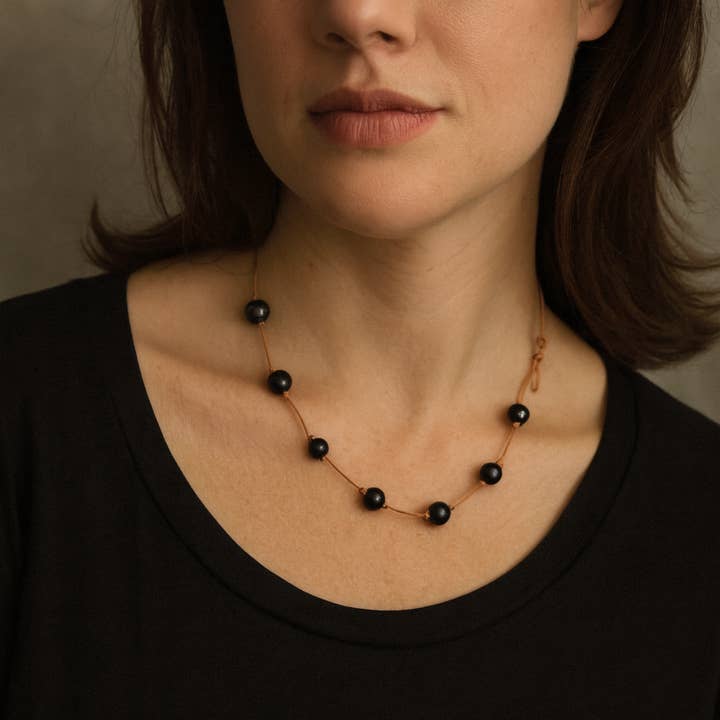 Linha Pérola Negra por atacado de So... Silver Jewelry