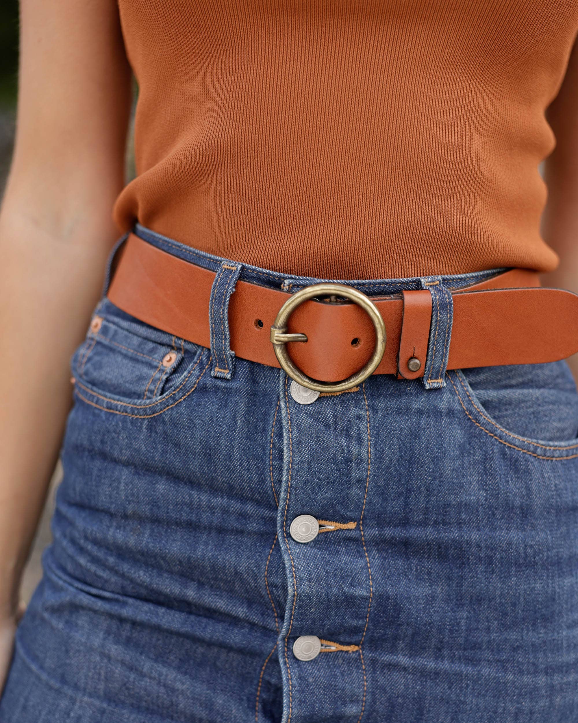 Amsterdam Heritage Leather Belts, Bags, Jackets & Apparel - Wholesale Belt - Women's - Pip 2.0 | Vintage Full-Grain Leather Belt for Women2