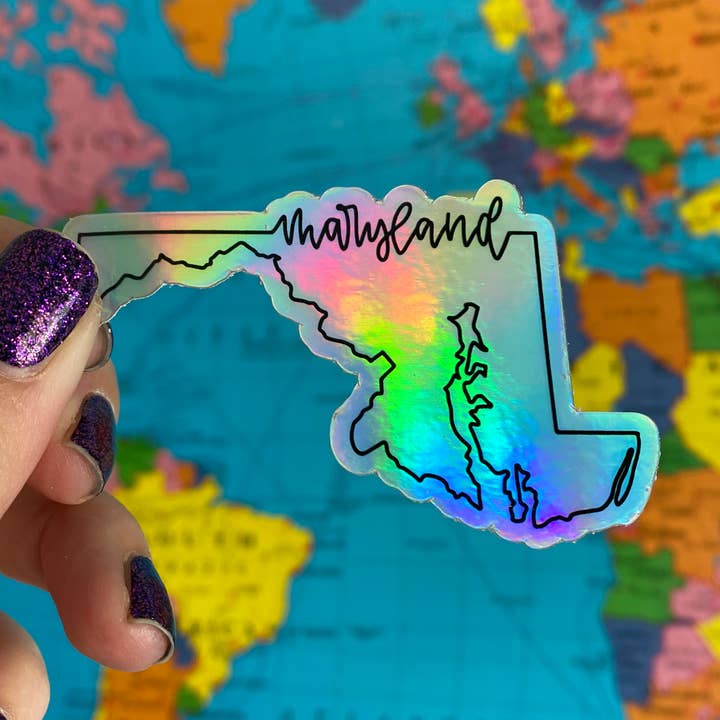Maryland Laptop Sticker for wholesale by Daisy Mae Designs