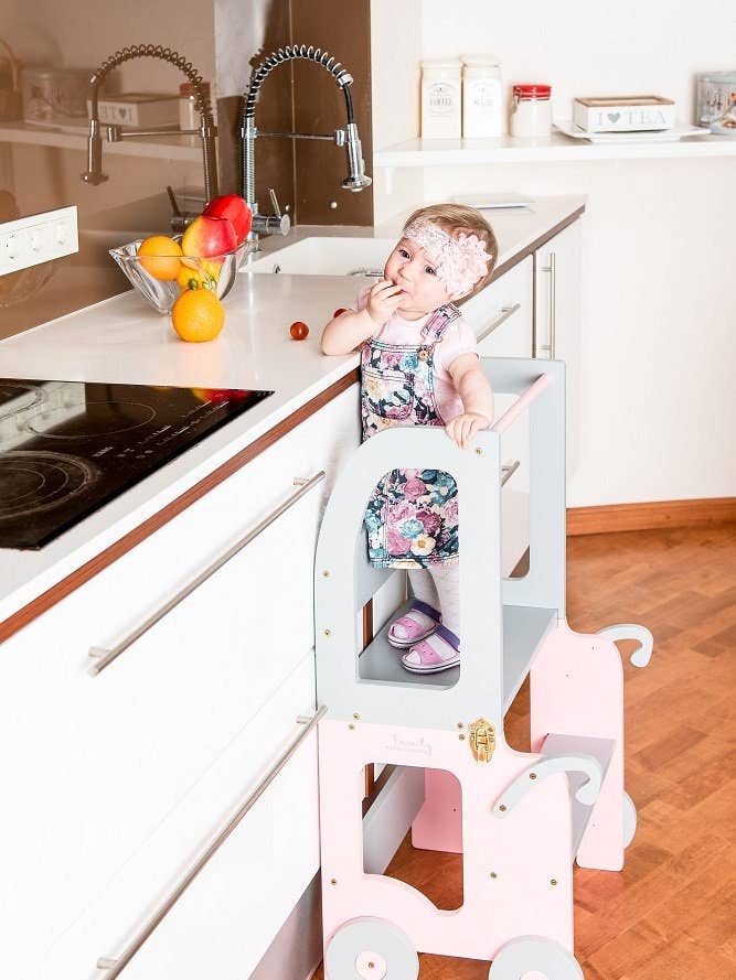 Little Princes Kitchen Step Stool For Toddler/Table And Stool All In One for wholesale by Family-scl