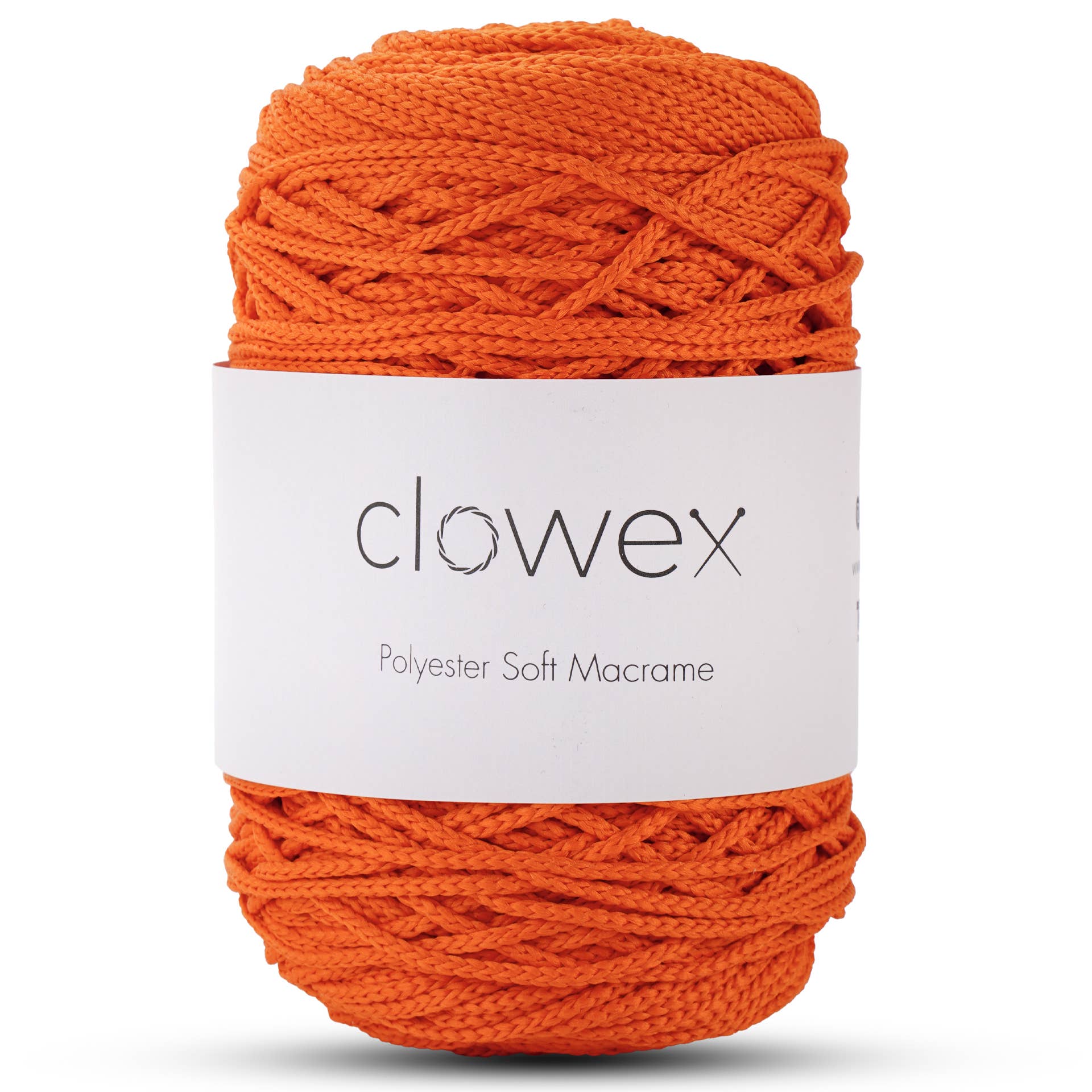Clowex Textile LLC - Vente Fils à tricoter - Corde Macramé Douce en Polyester 2,5 mm, Fil de Corde Tressé Coloré44