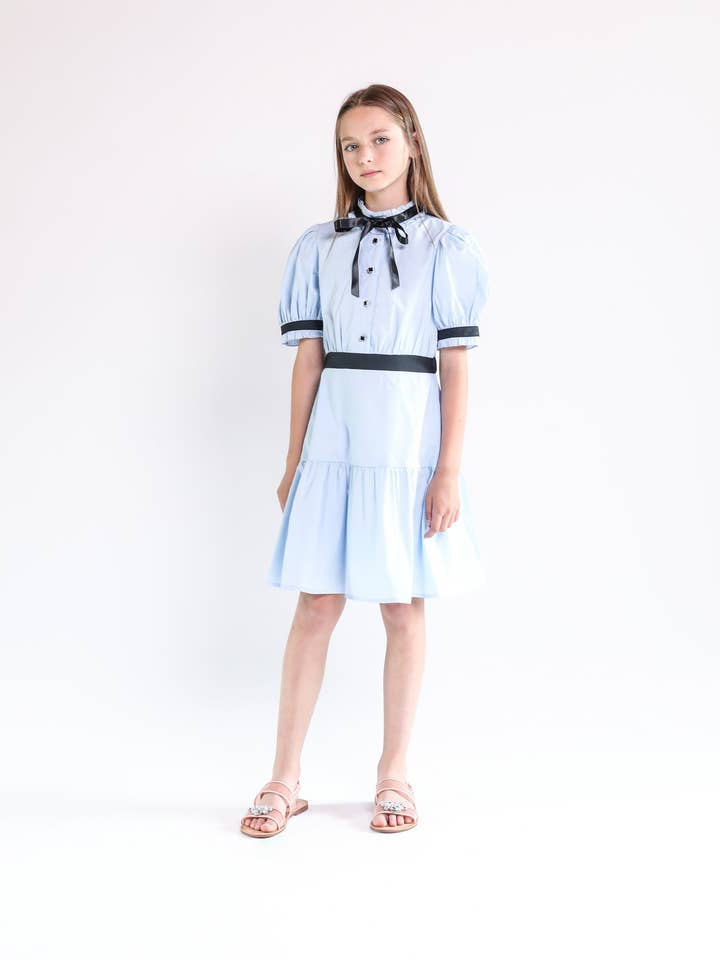 Aisabobo - Wholesale Dress - Kids - Sofia dress (light blue)2