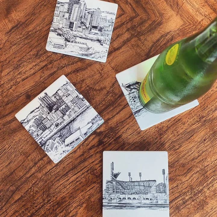 KLoRebel Art Co. - Wholesale Coasters - St. Patrick's Cathedral - NYC - Coaster Set1