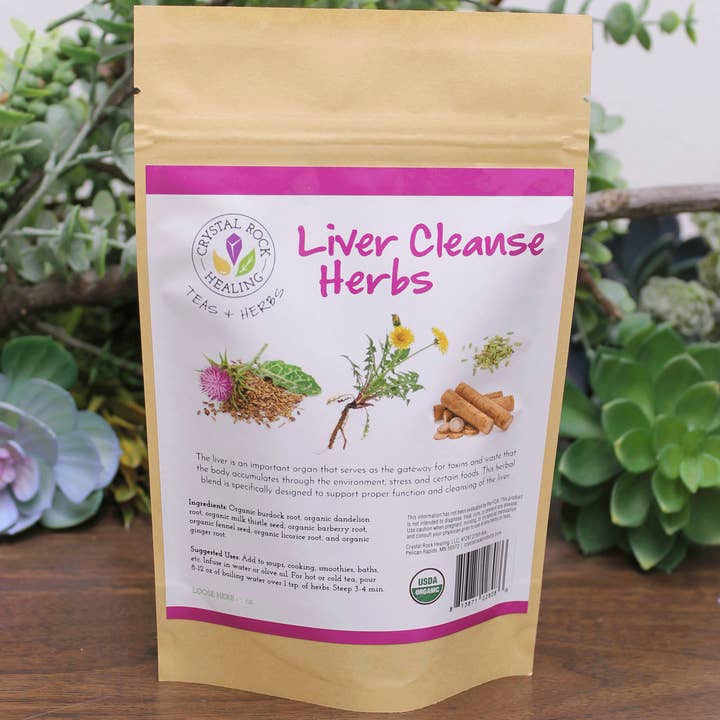Crystal Rock Healing, LLC - Wholesale Herbs - Liver Cleanse Loose Herbs 2oz Organic0