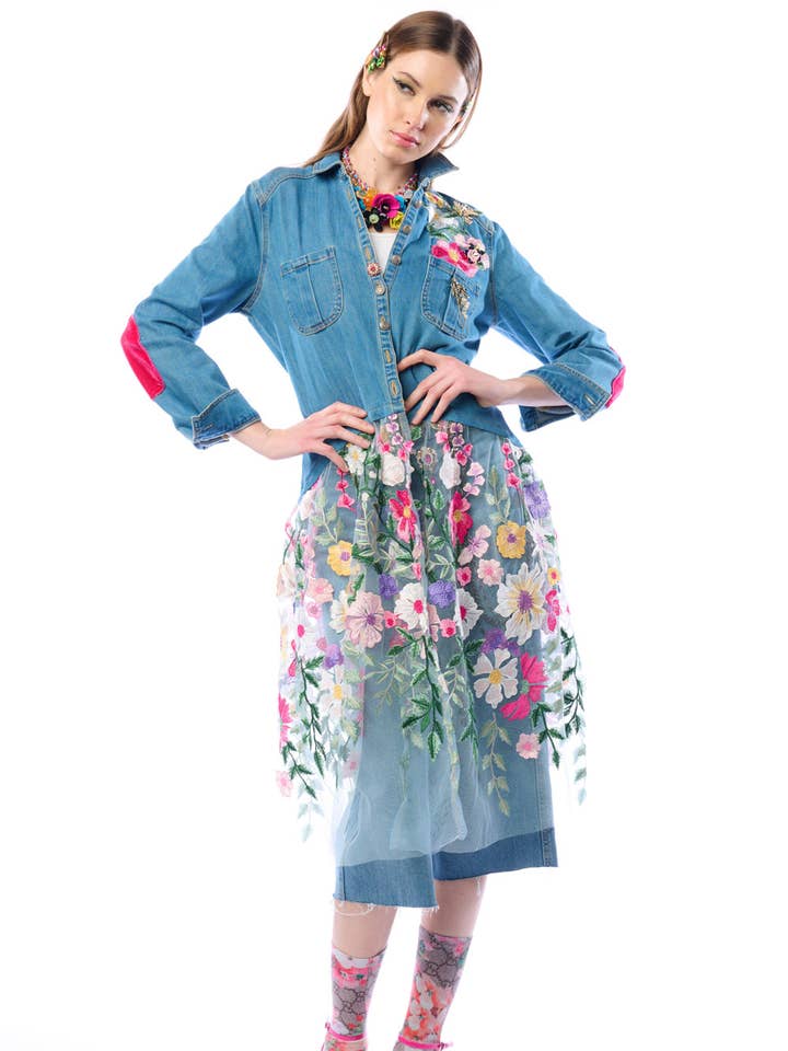 Celine Maxi Shirt for wholesale by Aratta | Women's Fashion