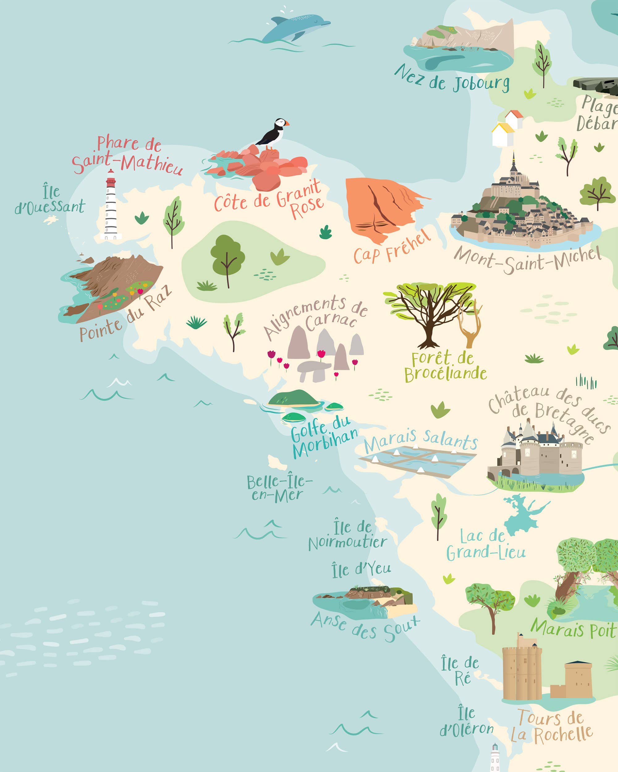 Papier curieux - Wholesale Poster - Fun poster poster map of France4