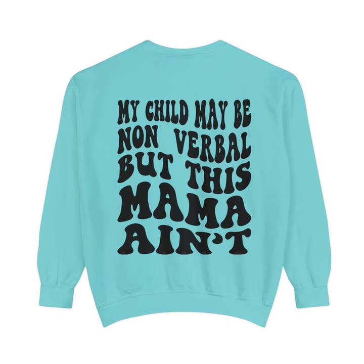 Sou muito verbal Sweatshirt Unissexo Tingido em Peça por atacado de Apparel Crush