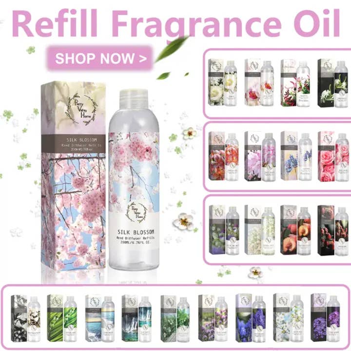 Pretty Valley Home - Wholesale Fragrance oil - Reed Diffuser Oils 200ML 6.76 Fl oz Fragrance Oil - Magnolia Orchid4