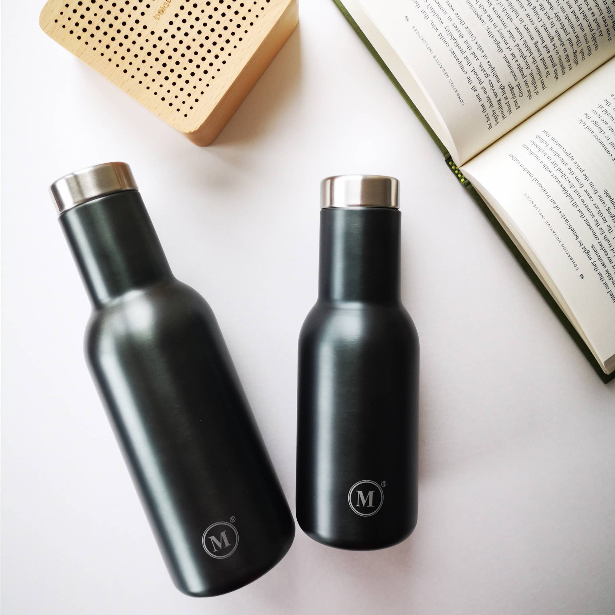 Minimal - Wholesale Water Bottle - Minimal Insulated Wine Bottle 600ml Gunmetal2