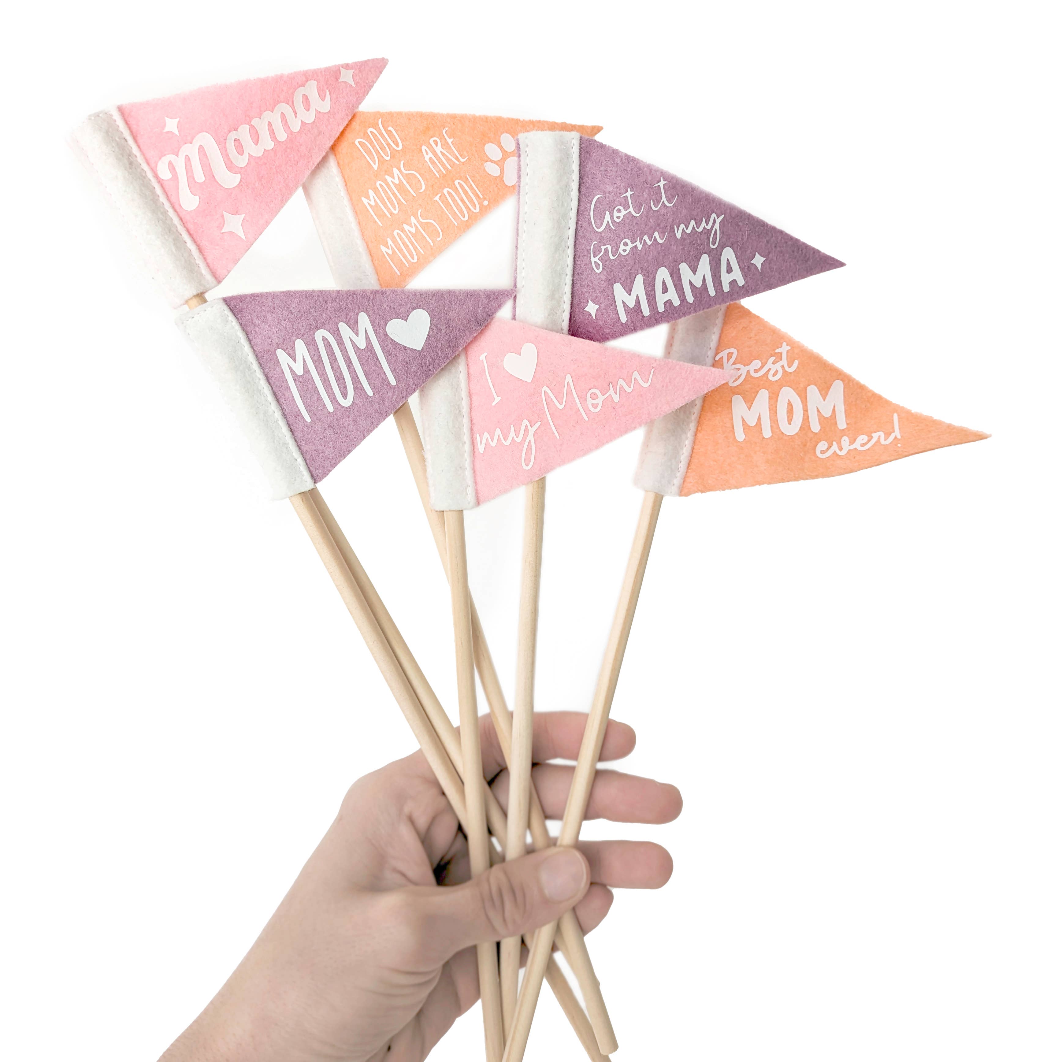 Pennant For Your Thoughts - Wholesale Flag - Mother's Day Tiny Flag Pennant | Wool Blend, Handmade in USA1