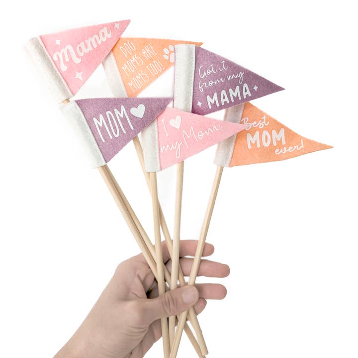 Pennant For Your Thoughts - Wholesale Flag - Mother's Day Tiny Flag Pennant | Wool Blend, Handmade in USA1
