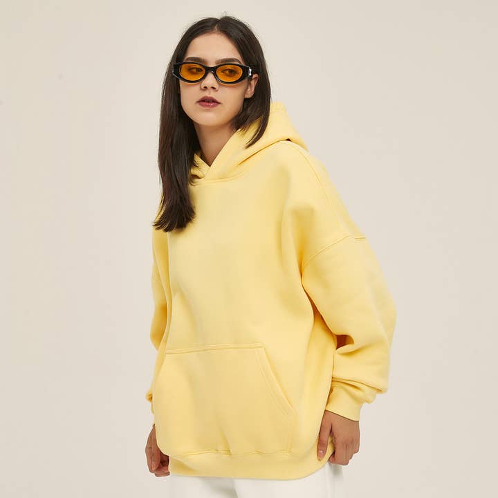 Felpa con cappuccio da donna 350G pesante con tasca grande per la vendita all'ingrosso da parte di particleactive