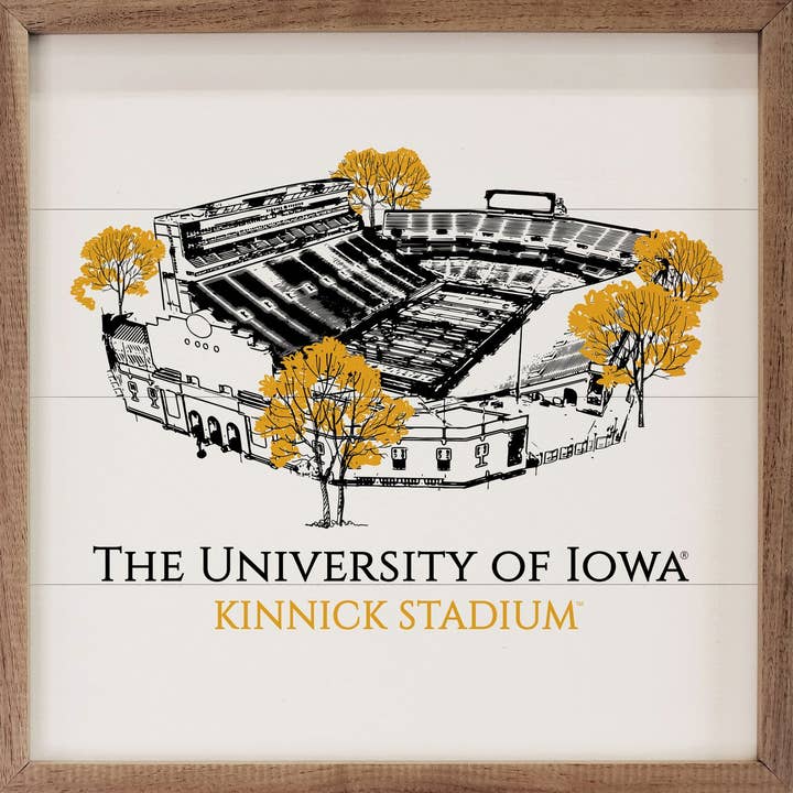 Sketch I Kinnick Stadium University of Iowa for wholesale by Kendrick Home