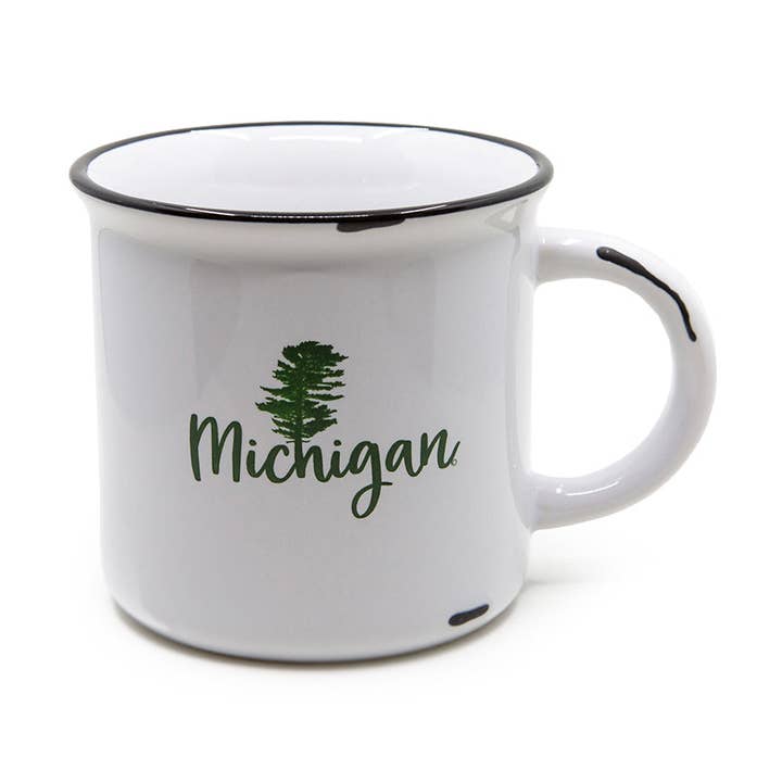 Michigan White Pine Western Mug for wholesale by Right On Michigan