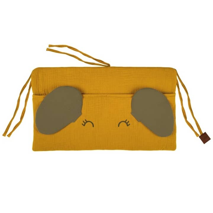 Cot organizer ELEPHANT Mustard&Green Hunter for wholesale by Hi Little One