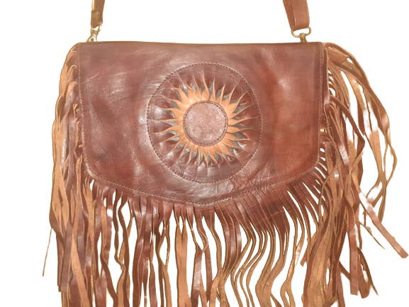 Hecho a mano - Wholesale Shoulder Bag - Women's - Fiesta sol Flecos bag