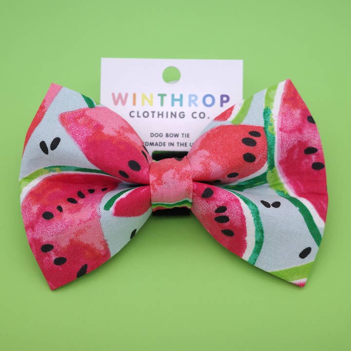 Winthrop Clothing Co. – Laço – Cão por atacado – Gravata borboleta de cachorro melancia5