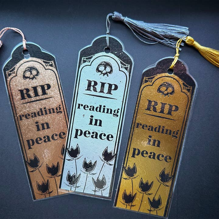 Handmade Foil Spooky Gothic Bookmark | Bookish Gift for wholesale by Toil and Trouble Creative