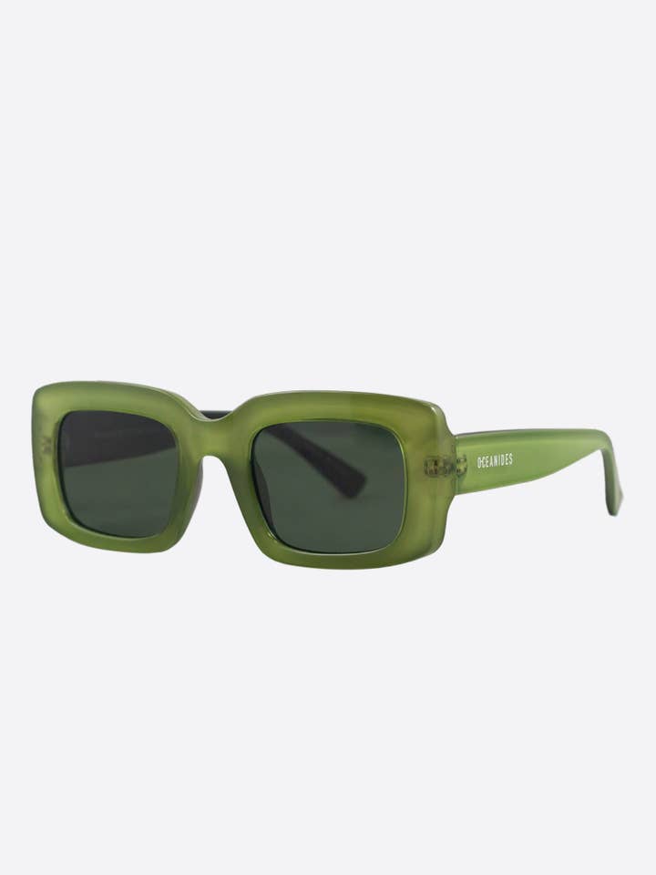 SUNGLASSES (POLARIZED) - IDA CRYSTAL GREEN BLACK for wholesale by OCEANIDES EYEWEAR