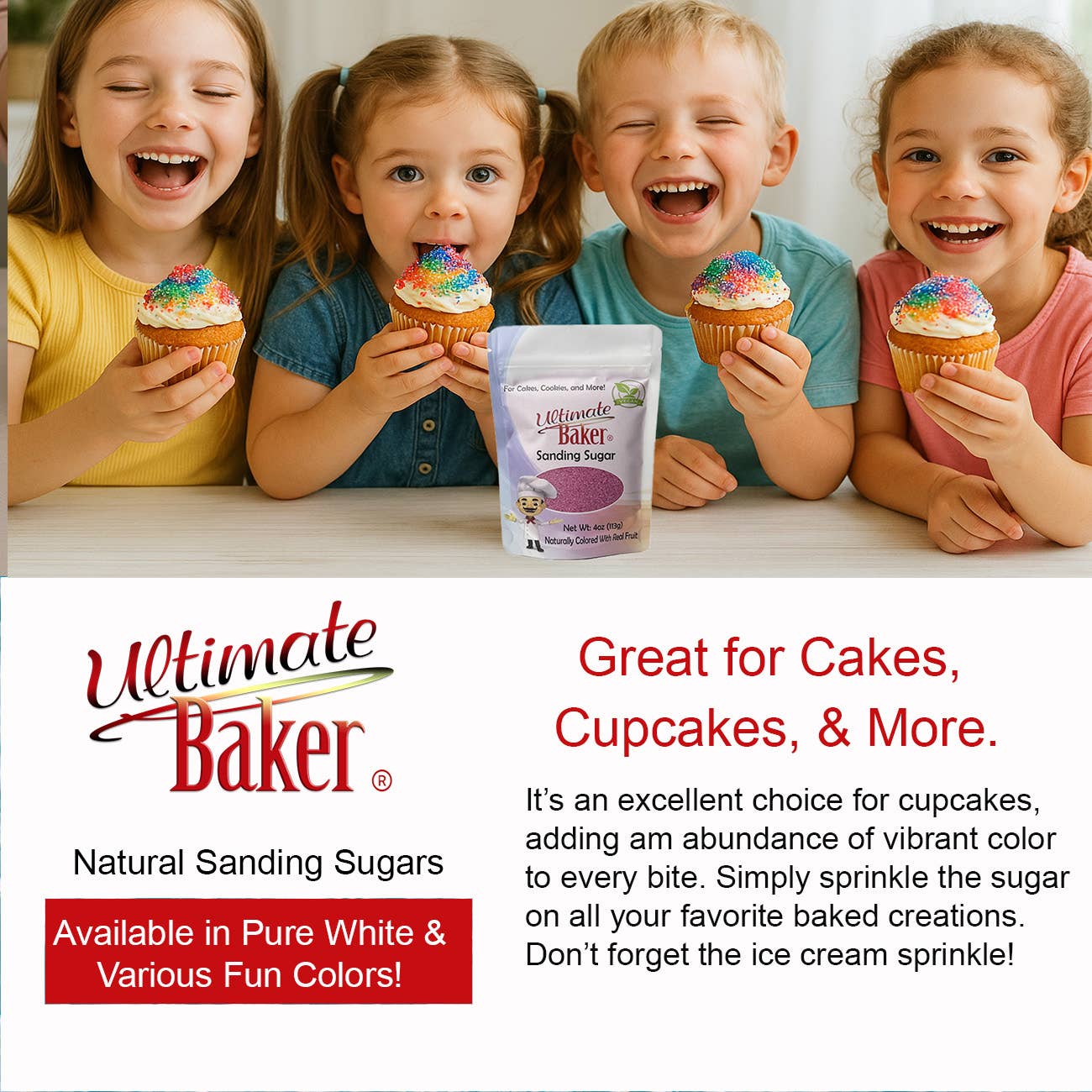 Ultimate Baker - Vente Sucre - Sucre de ponçage naturel Ultimate Baker vert (1x5lb)2