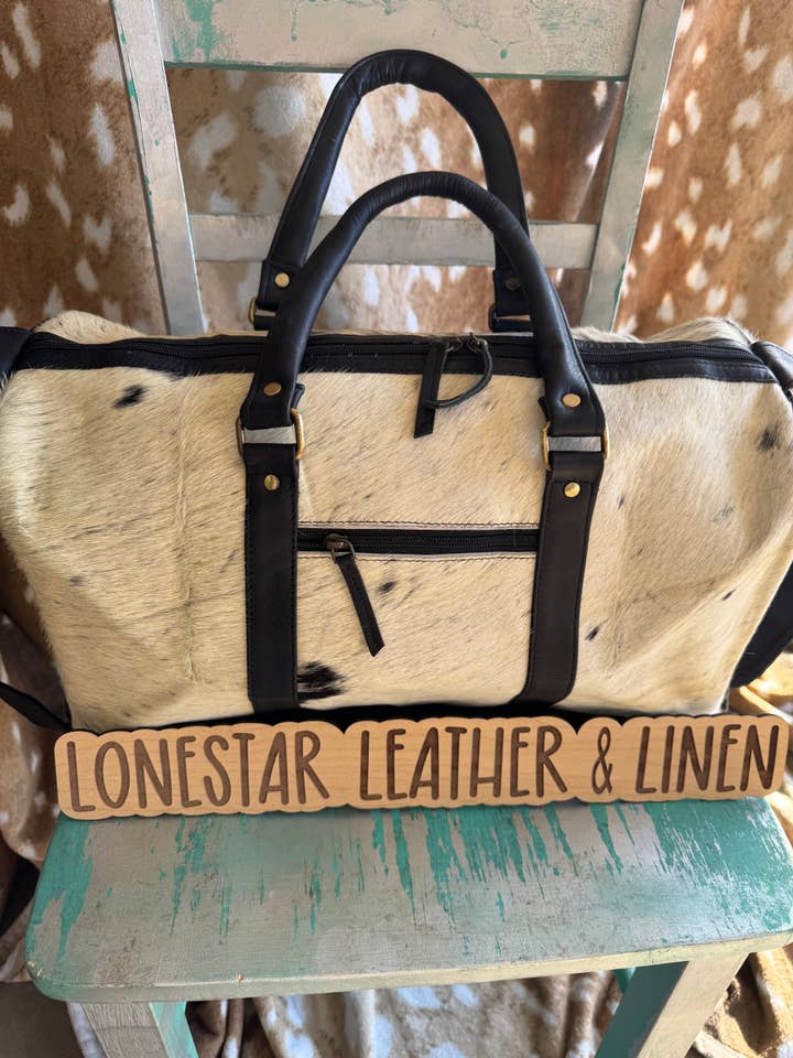 Sort & Hvid Koskind Rejsetaske for engroshandel hos Broads Market