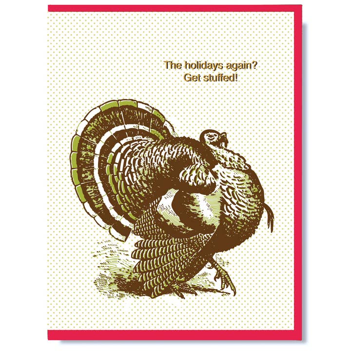 Get Stuffed Holidays Card for wholesale by Smitten Kitten