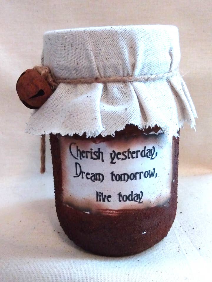 Primitive Cherish Grubby Jar for wholesale by The Heritage Primitive Gift Shoppe