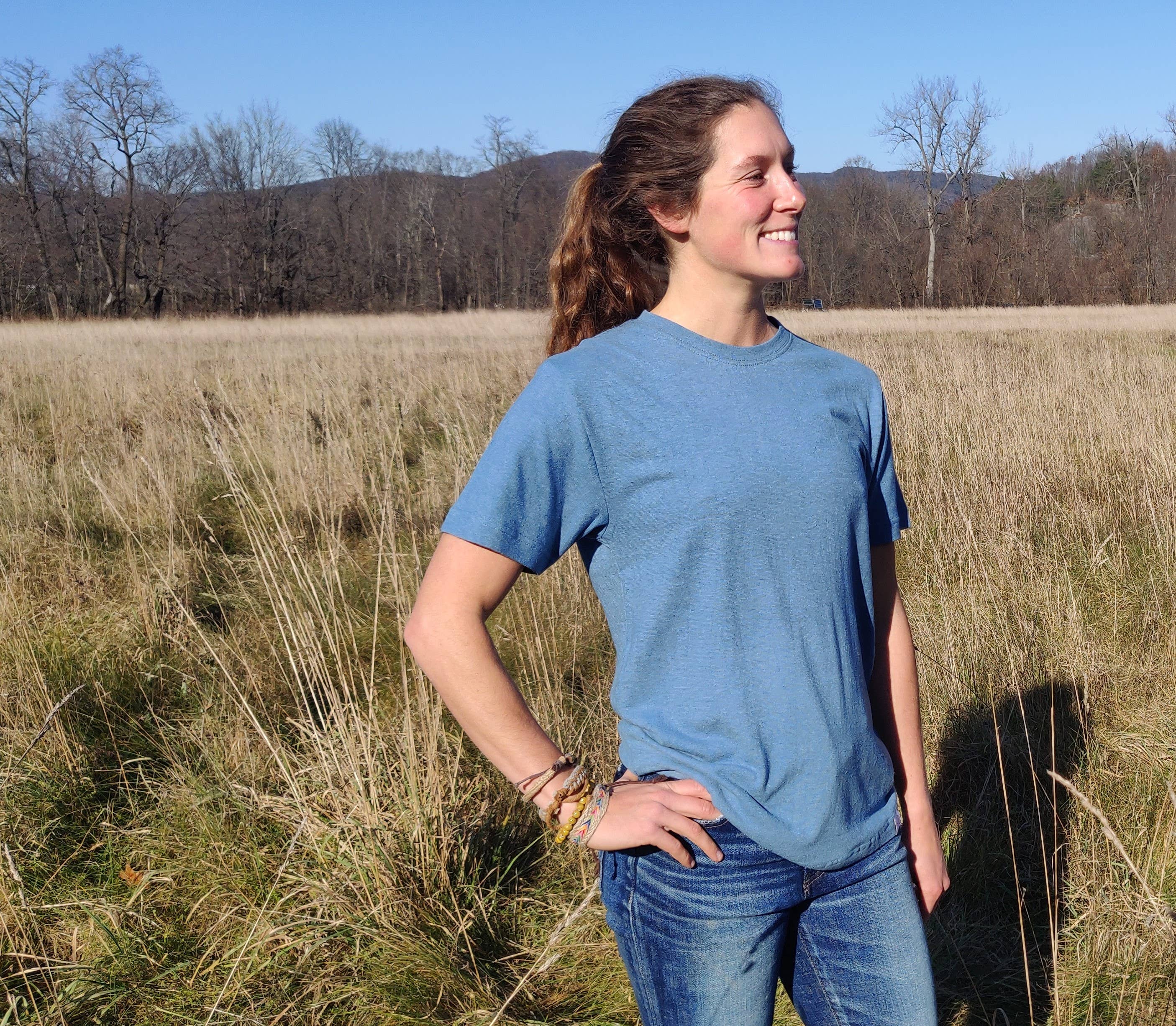 Aurelian Hemp - Wholesale T-Shirt - Unisex - Bluegrass Hemp T-Shirt | 55% hemp, 45% organic cotton2