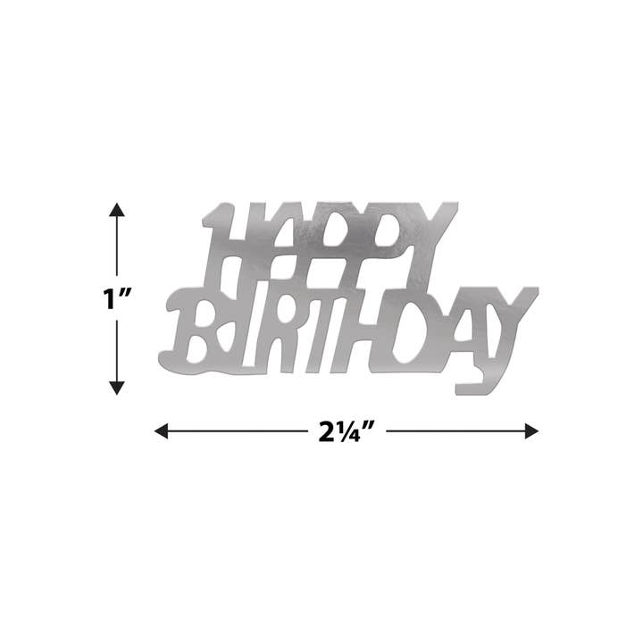 Beistle - Wholesale Confetti - Black, Gold, and Silver Happy Birthday Fanci-Fetti, 0.5 Oz2