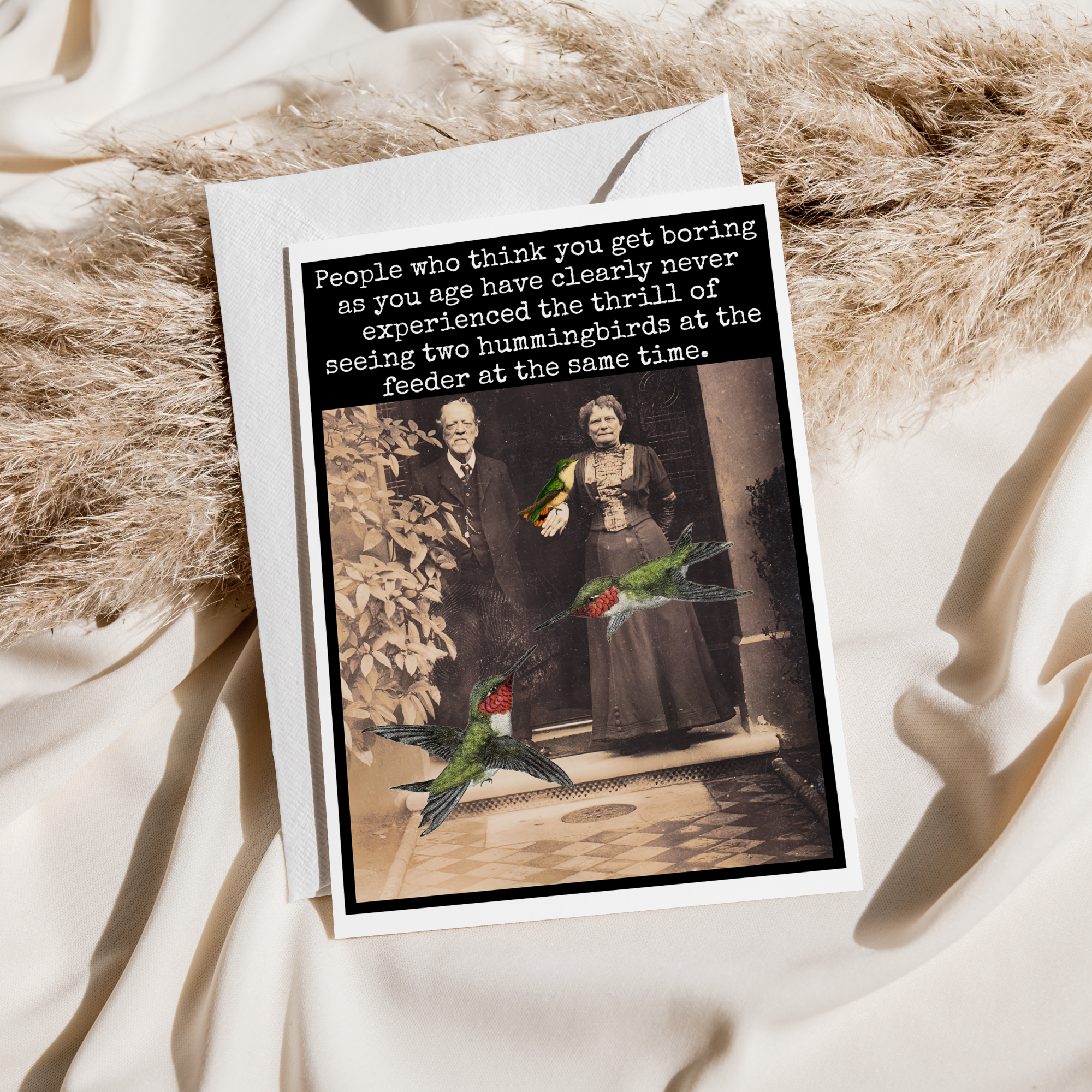 Raven's Rest Studio - Wholesale Birthday Card - Birthday Card. People Who Think You Get Boring As You Age...1