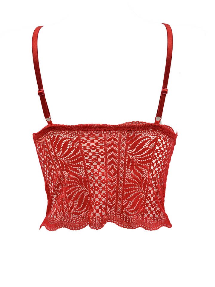 Belle Com'Elle - Wholesale Bralette - Women's - Long lace bralette bra/V320539