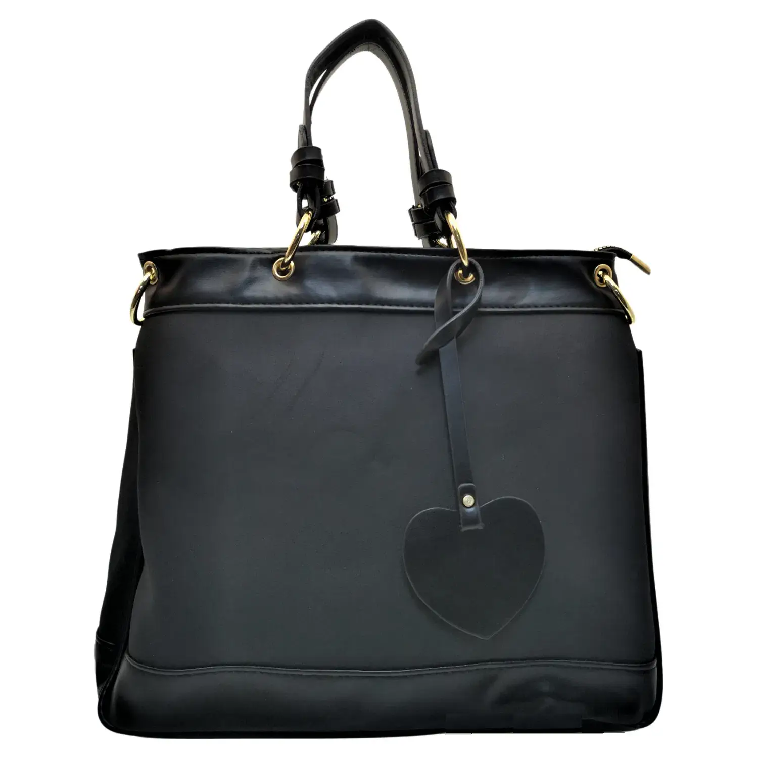 Superbia - Wholesale Tote Bag - Women's - Love Heart Tag Short Handle Tote with Shoulder Strap 22031