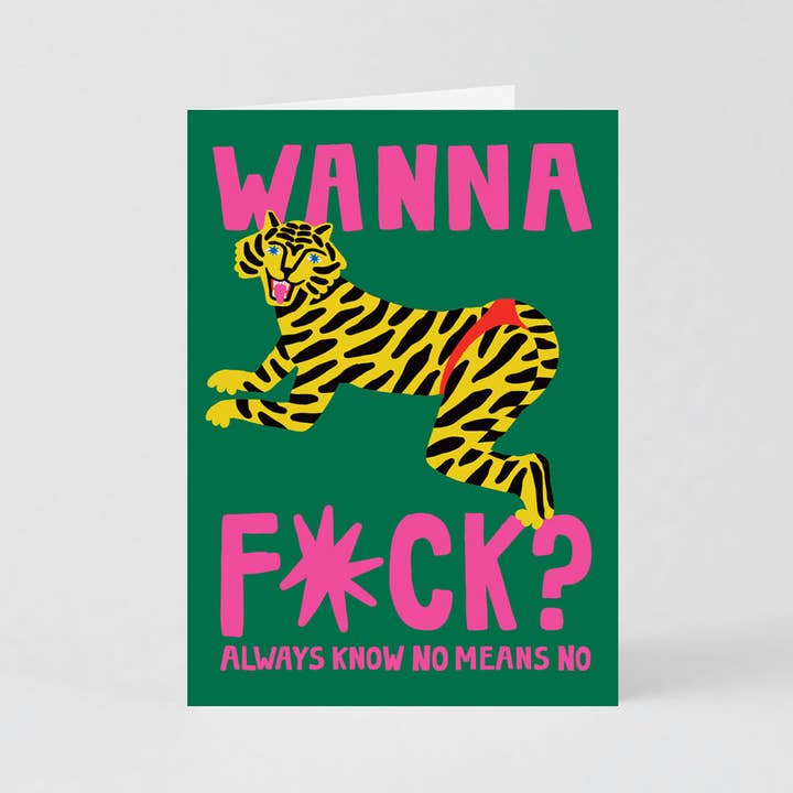 Wanna F*ck? Art Card (Folded) + Envelope for wholesale by Redy.