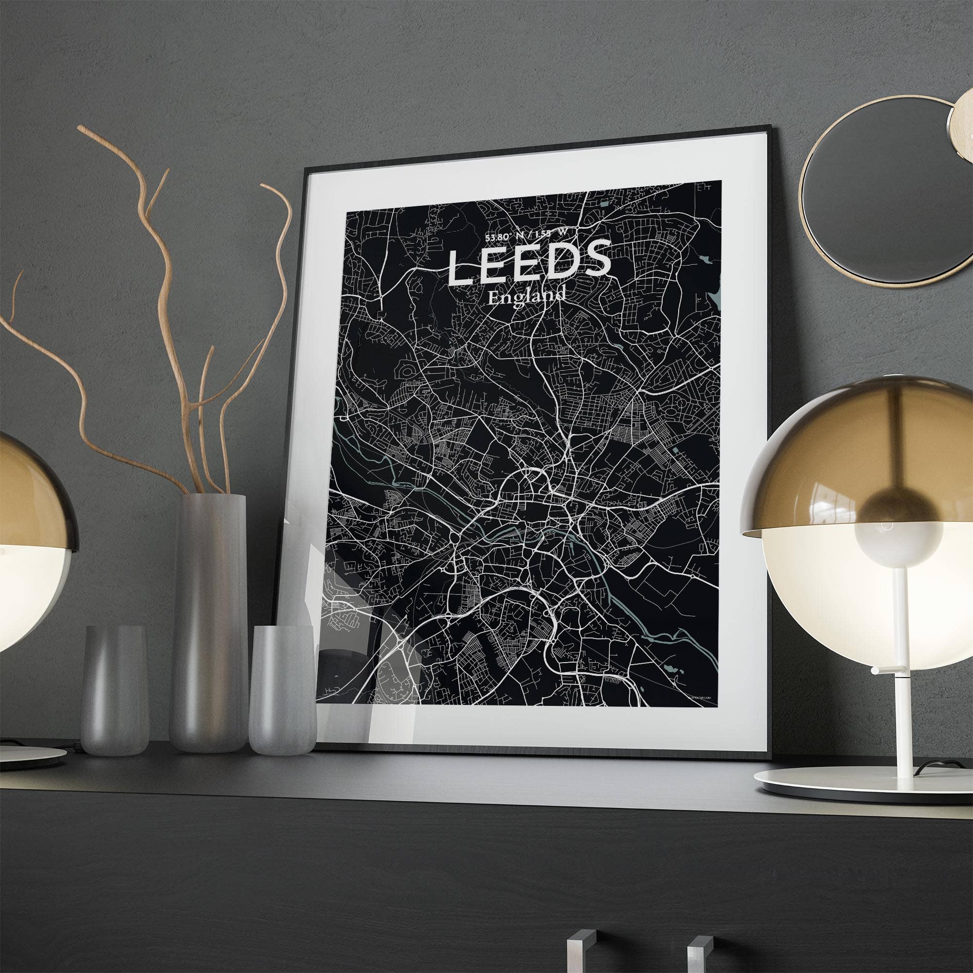 OurPoster.com – wholesale Poster – Leeds karta affisch186