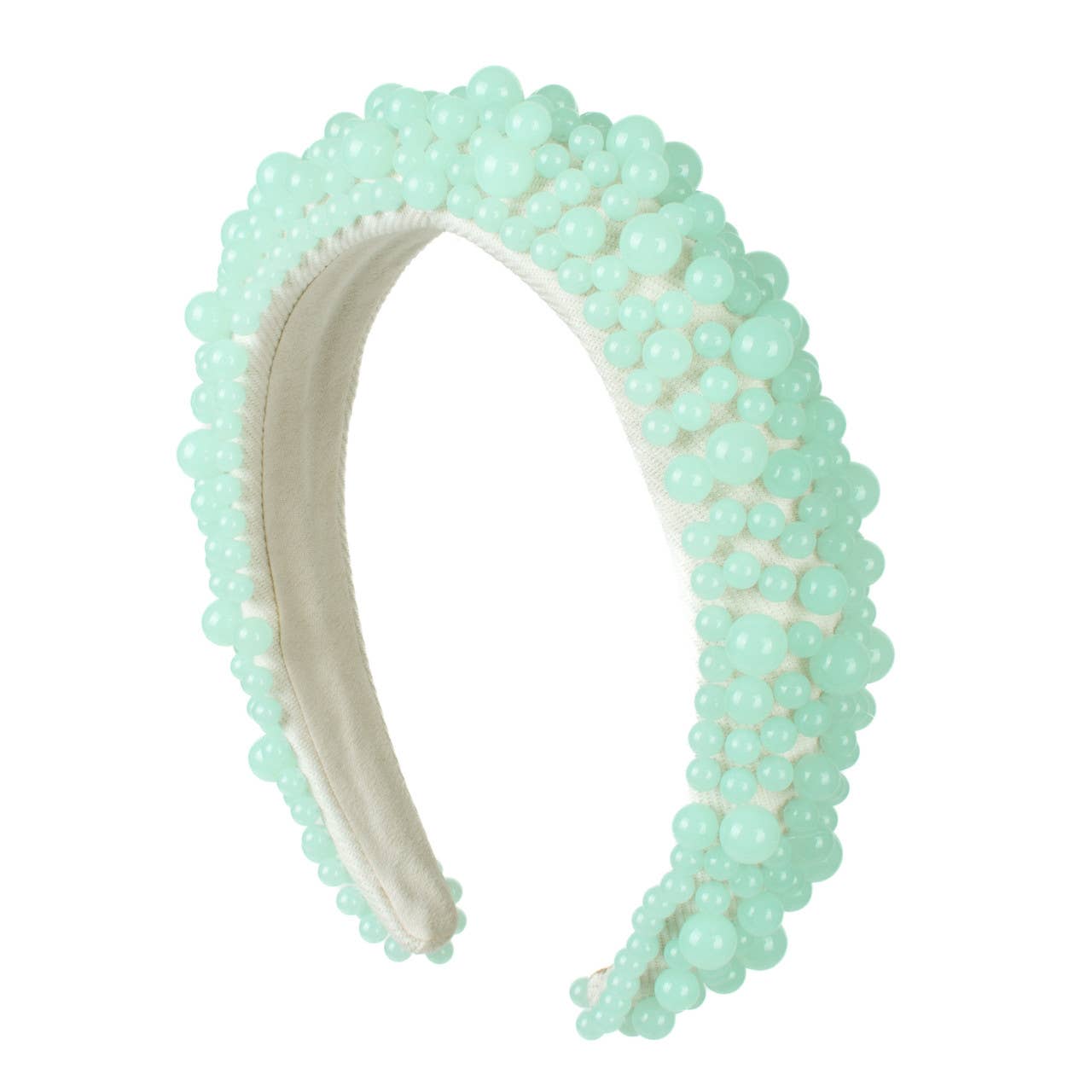 Selini New York - Wholesale Fashion Headband - Women's - Luxury Pearl Padded Headband-PHB10542