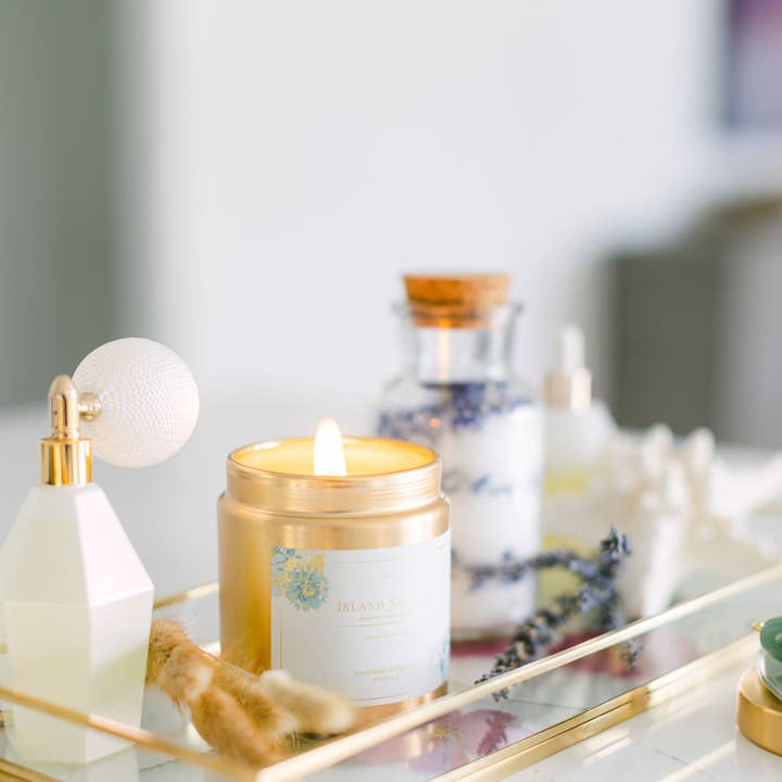 Nokomis Home Fragrance - Wholesale Jar/filled candle - Island Nectar Coconut Soy Candle3