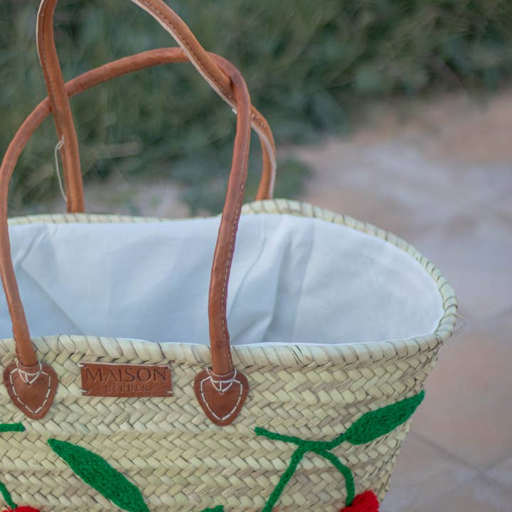 Maison Berber - Wholesale Strandtas - Handgemaakte strooien boodschappentassen4