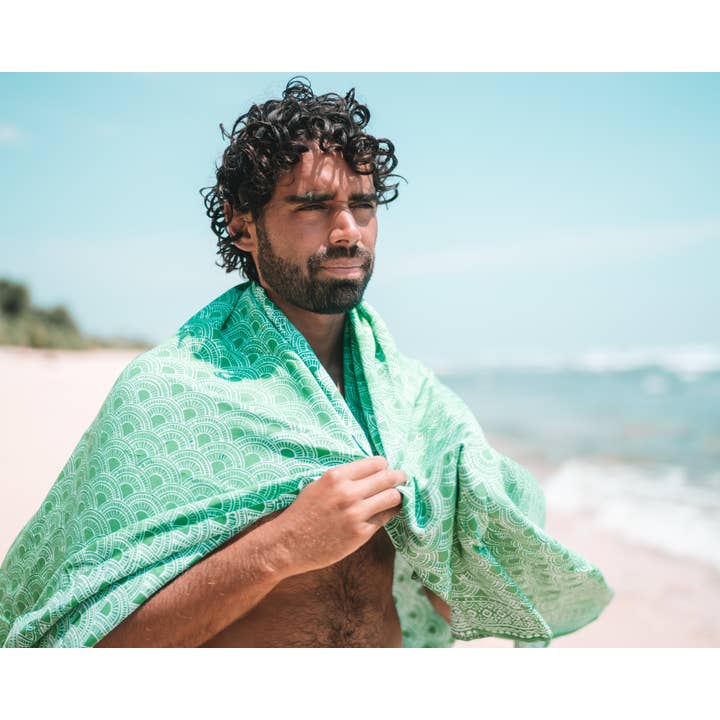 LINDA HERING – Großhandel Strandkleid – Damen – Sarong Matahari, türkis1