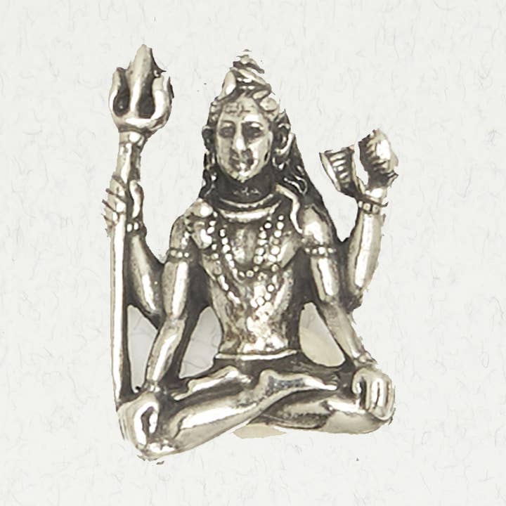 Hindu Zinn-Anhänger Halskette - Shiva für den Großhandel von Nirvana LLC