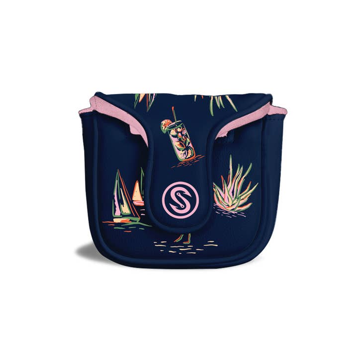 Happy Flamingo Mallet Putter Cover for wholesale by Scales Gear