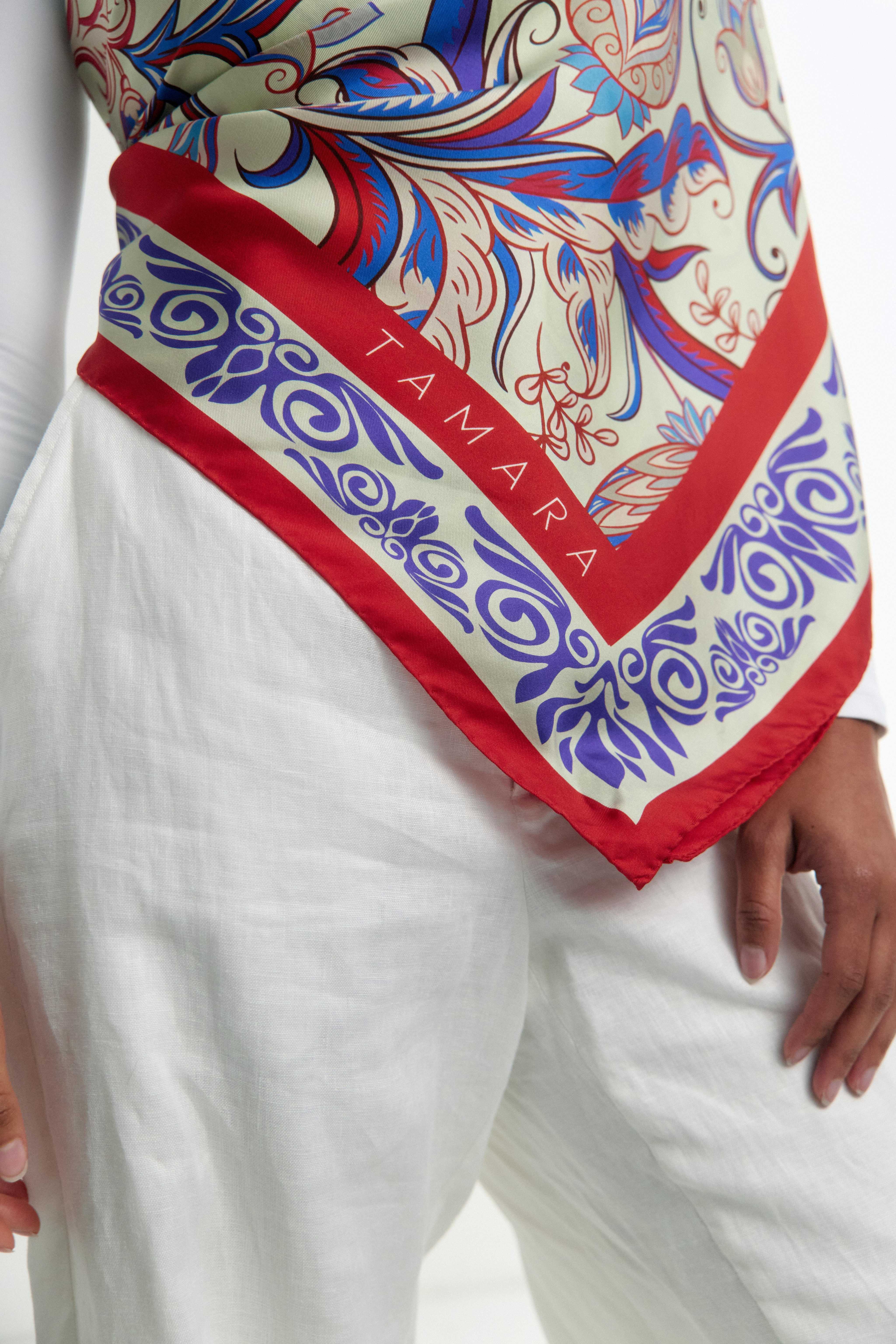 TAMARA - Wholesale Scarf - Women's - Rubino Petite1