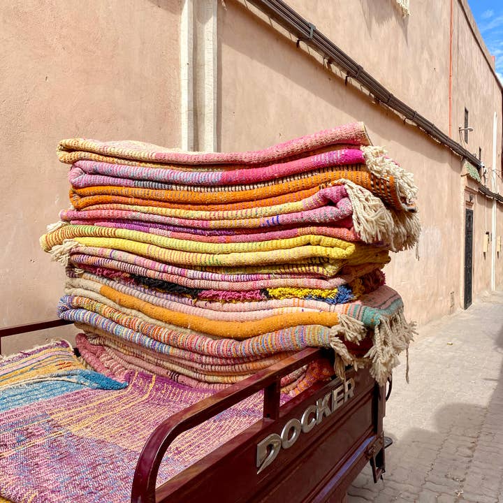 SOUK in the CITY – wholesale Area rug – Doublesided Kilim Boucherouite S13