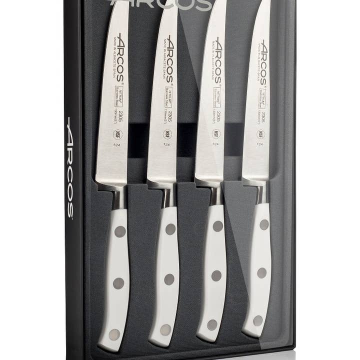 Arcos Riviera Blanc-Serie - Steakmesser-Set 4 für den Großhandel von Arcos