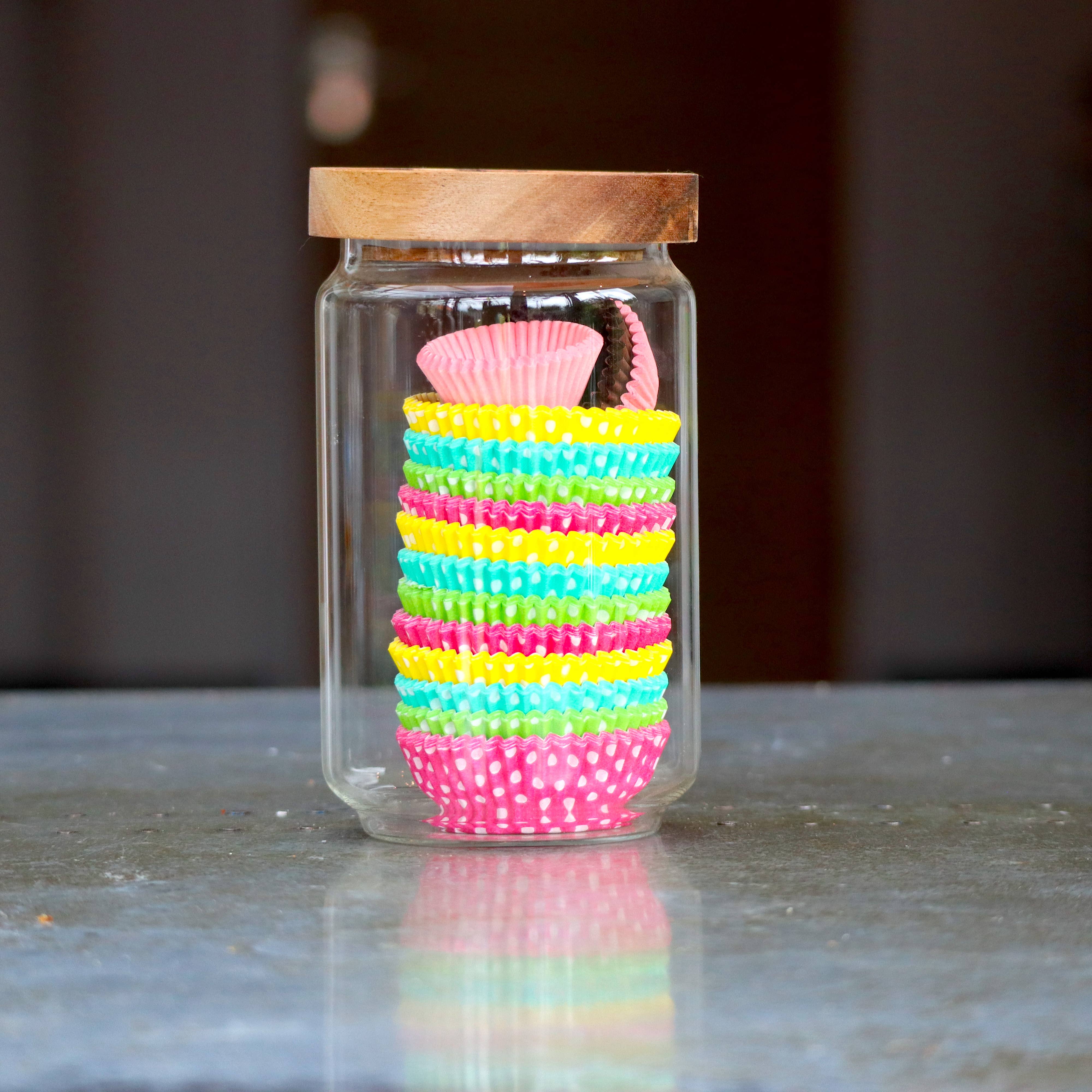 Mrs Green's Eco Store Ltd - Wholesale Jar - Glass Kitchen Pantry & Storage Jars with Acacia Lids13