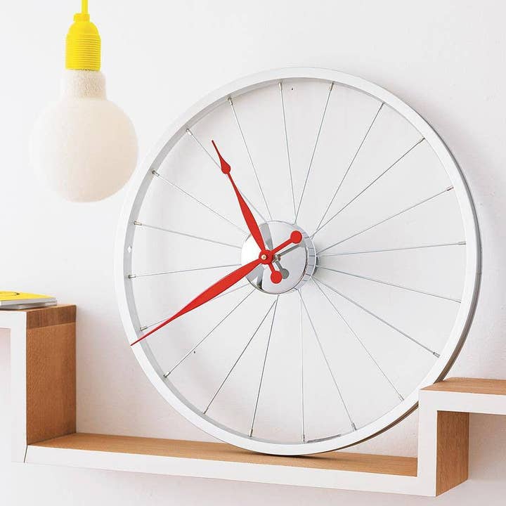Vyconic - Vendita all'ingrosso Orologi da parete - Orologio ruota bici piccolo Rosso
