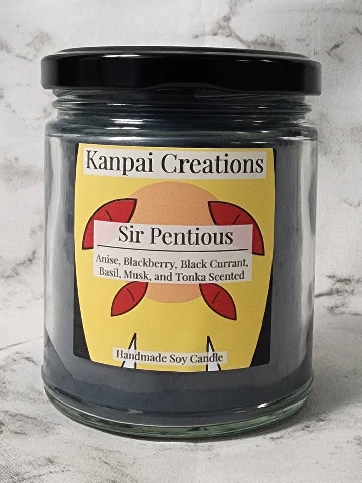 Sir Pen Candle with Anise, Blackberry, Basil, Musk, Tonka for wholesale by Kanpai Creations