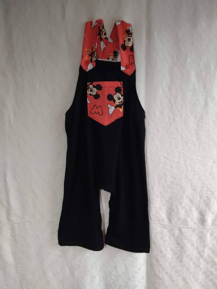 Boys Woven Overall shorts for wholesale by Athena's Custom Design