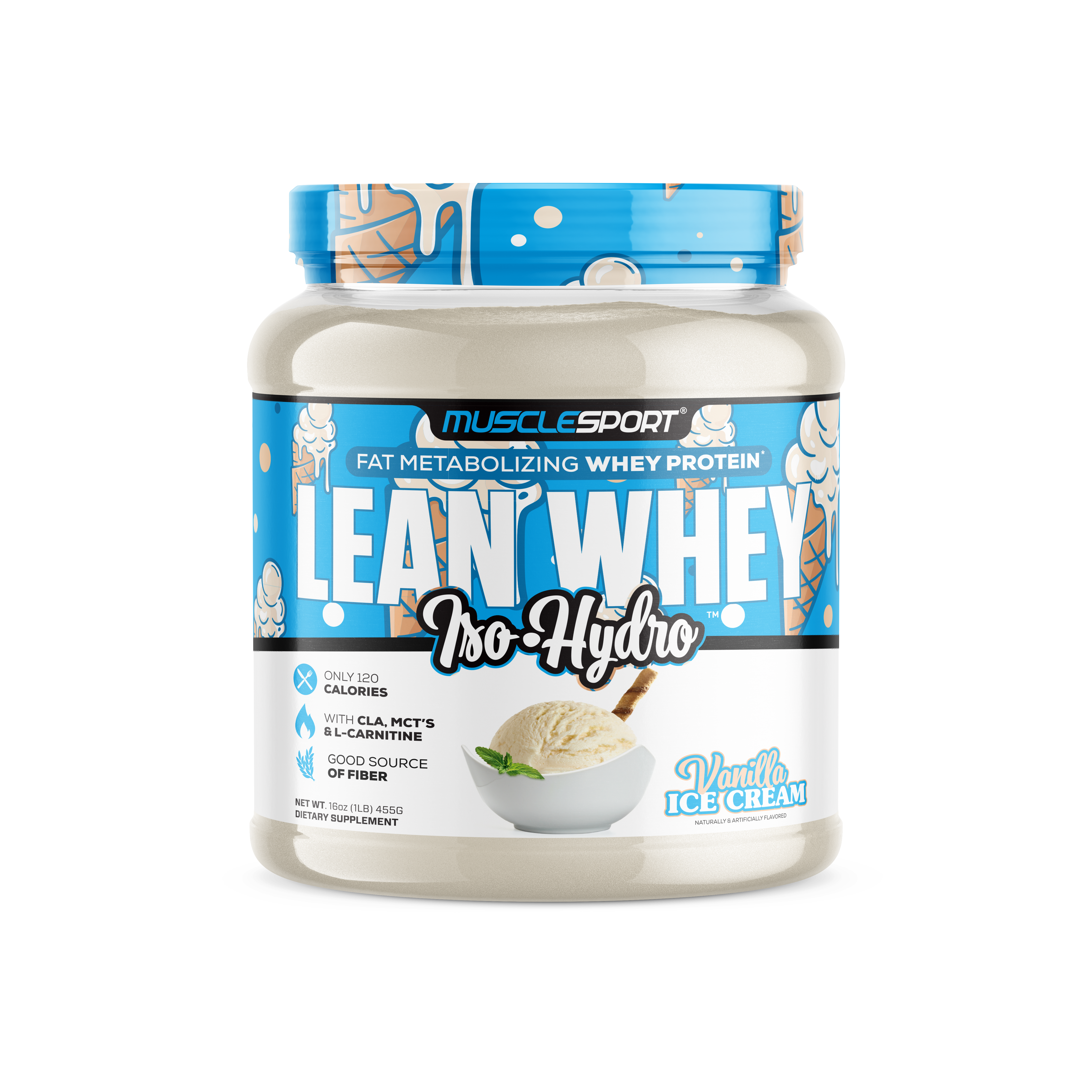 MuscleSport - Wholesale Protein/Superfood Powder - Lean Whey™ Iso Hydro Gourmet Protein 1lb8