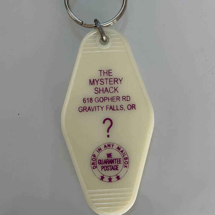 The 3 Sisters Design Co. - Wholesale Keychain - Unisex - Motel Key Fob - The Mystery Shack (Gravity Falls)
