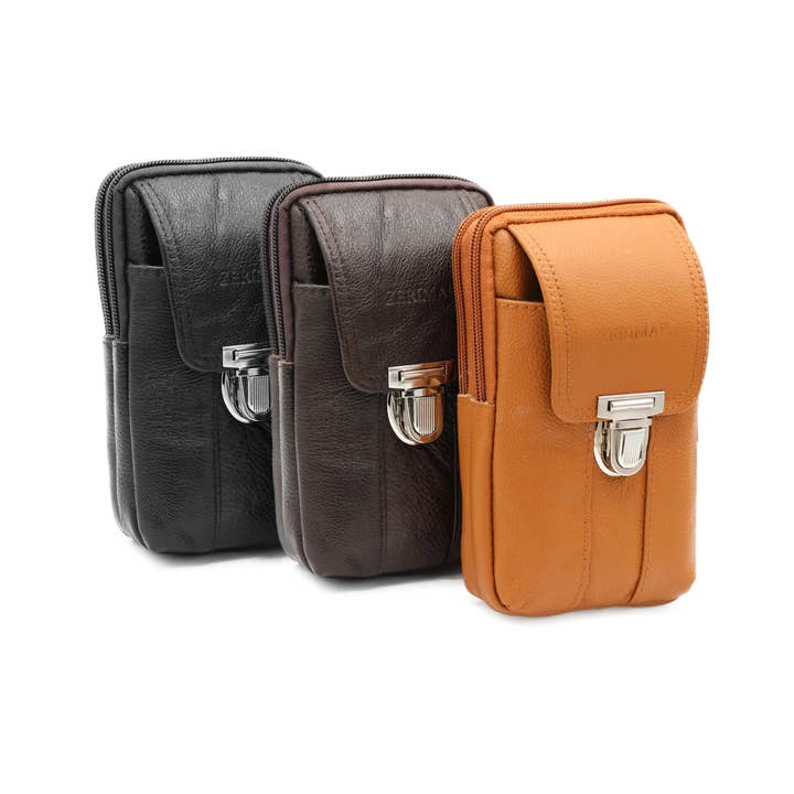 Cuero Zerimar 100% Leather Crossbody Bag Measurements: 18x10x4 for wholesale on Faire4